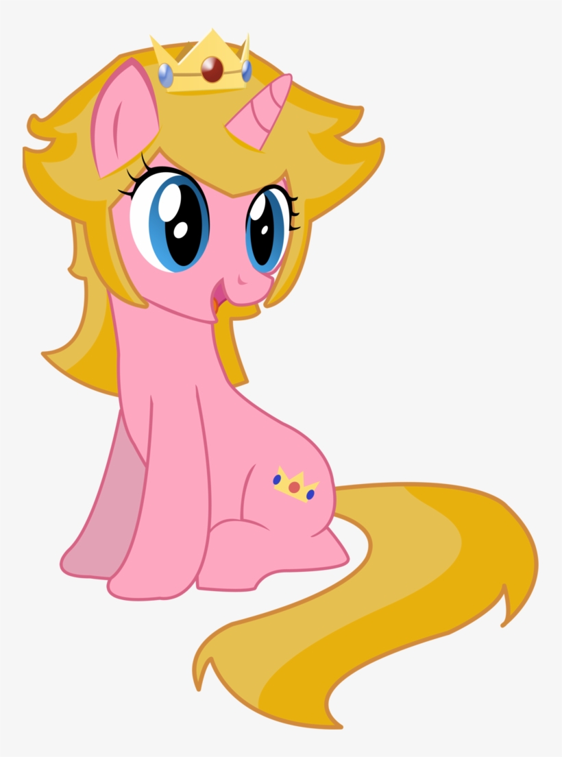 Serginh, Female, Mare, Mario, Nintendo, Ponified, Pony, - Princess Peach As A Pony, transparent png #1488866