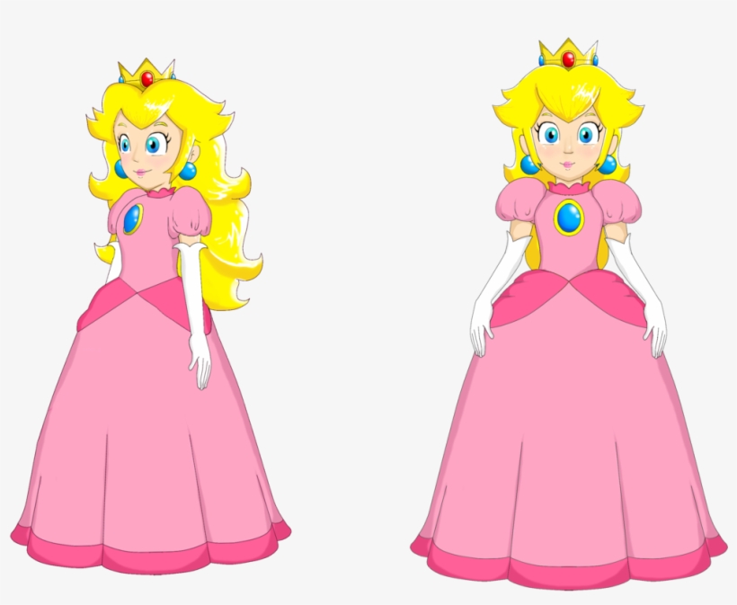 Princess Peach Clipart Animated - Princess Peach Facing Forward, transparent png #1488926