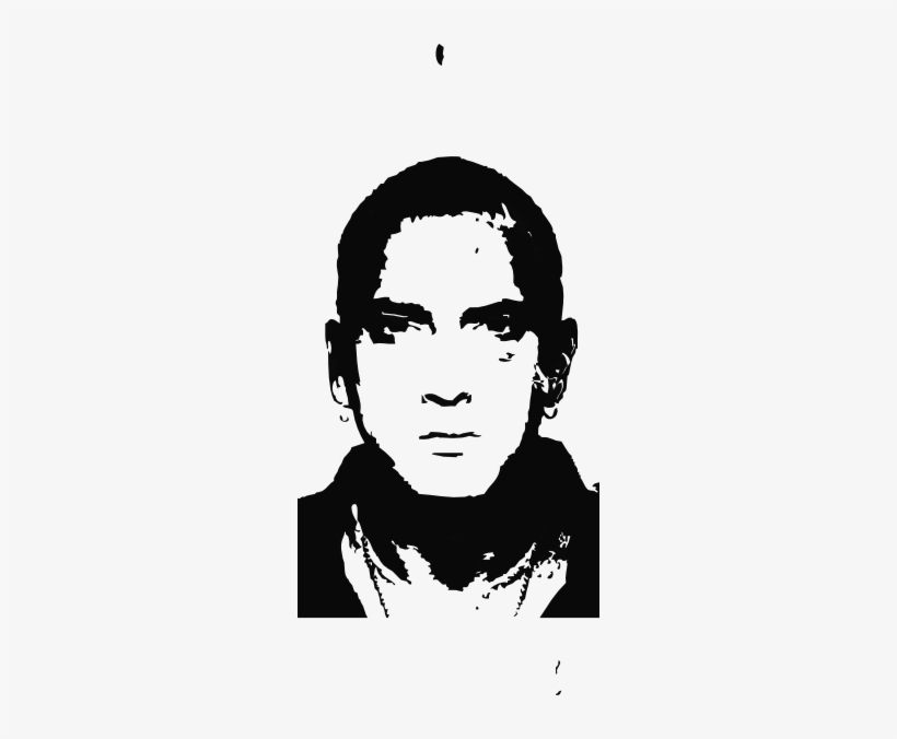 Eminem Headshot Grey Clip Art At Clker - Eminem Logos, transparent png #1489049