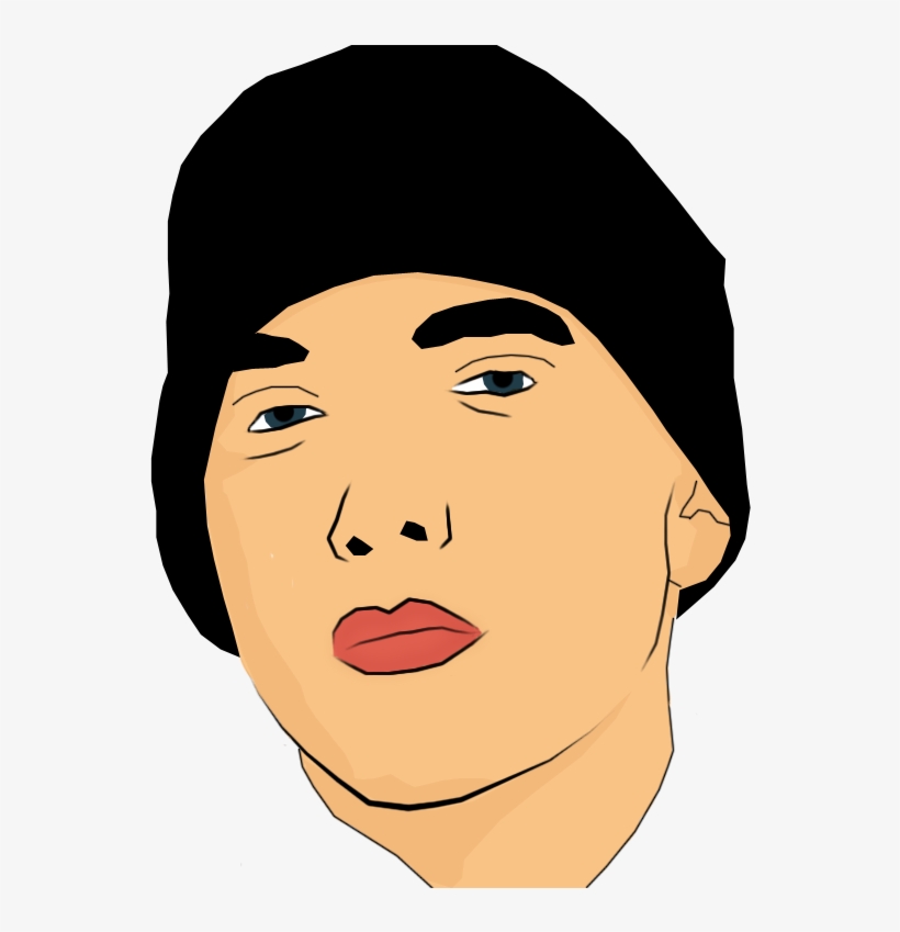 Eminem Face Png Image Transparent Library - Eminem Drawing Cartoon, transparent png #1489306