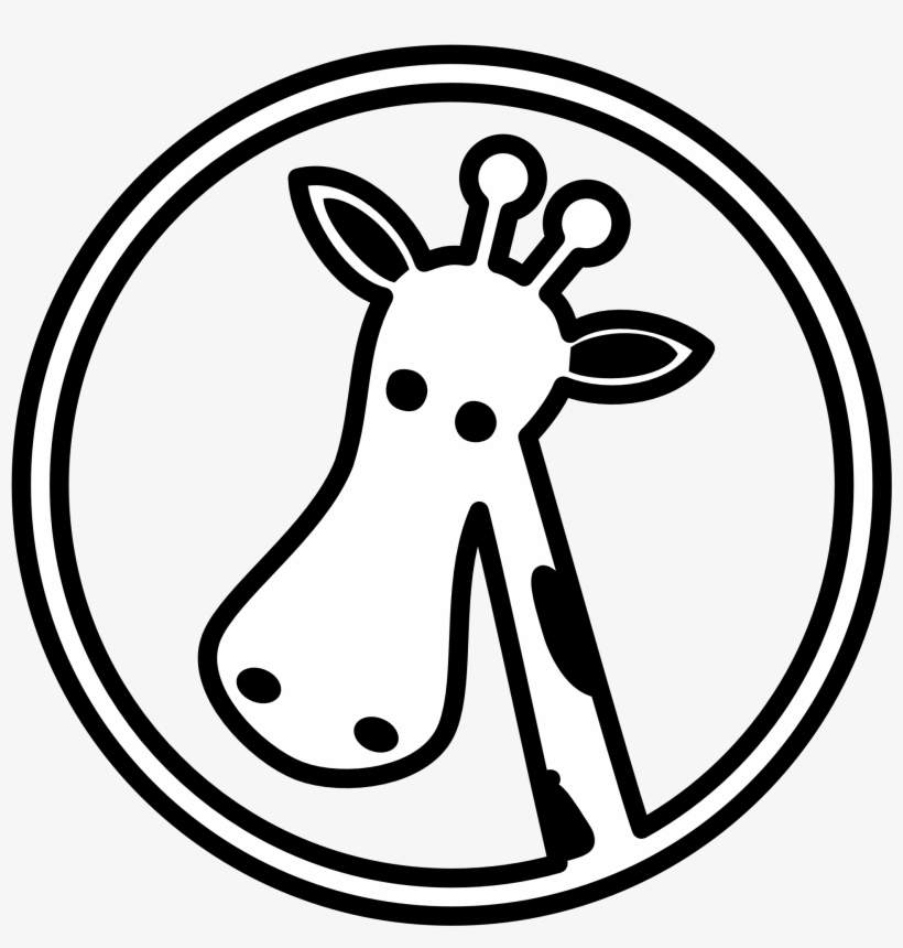 Elephant - Head - Clipart - Giraffe Head Cartoon Drawing, transparent png #1489582