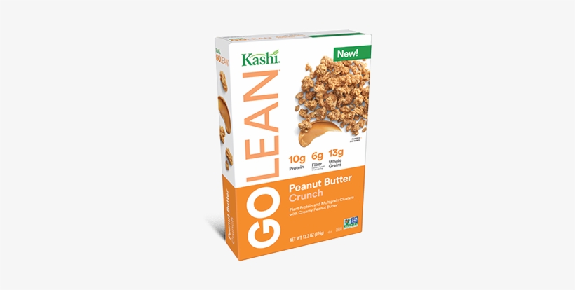 Kashi® Golean Peanut Butter Crunch Cereal - Go Lean Peanut Butter Crunch Cereal, transparent png #1489609