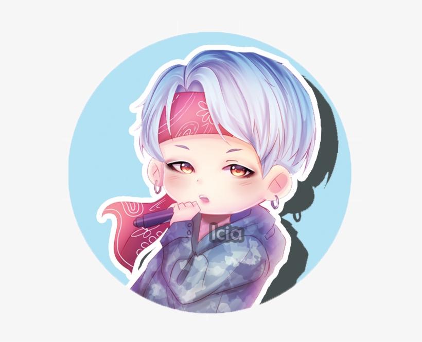 Bộ 30 miếng Sticker hình SUGA anime chibi nhóm BTS nhãn dán BTS nhãn dán  trang trí decal mặt bóng  Lazadavn