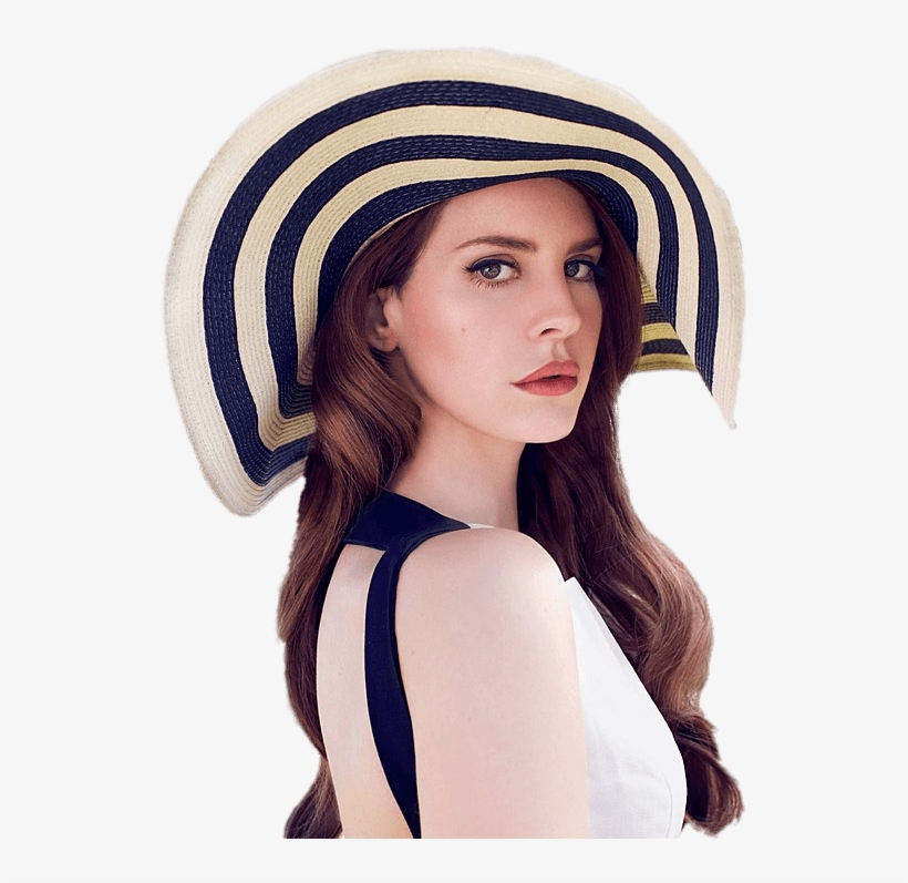 Lana Del Rey Striped Hat - Lana Del Rey Png, transparent png #1490029