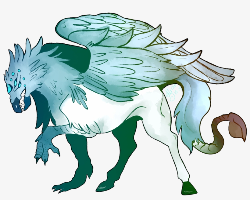 ○ Mutated Hippogriff With 15 Eyes - Illustration, transparent png #1490482