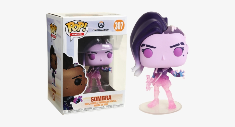 Sombra Translucent Us Exclusive Pop Vinyl Figure - Funko Pop Overwatch Sombra, transparent png #1490935