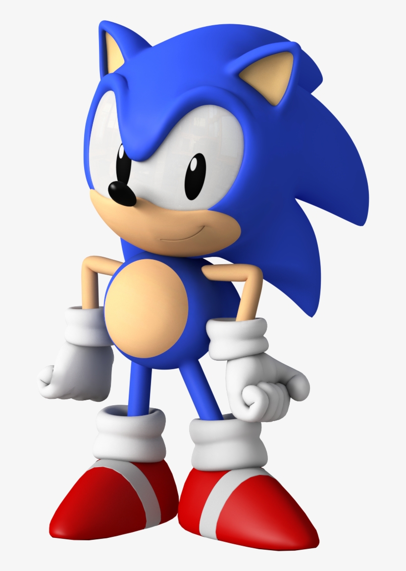 Classic Sonic By Mintenndo - Classic Mario And Sonic, transparent png #1491201