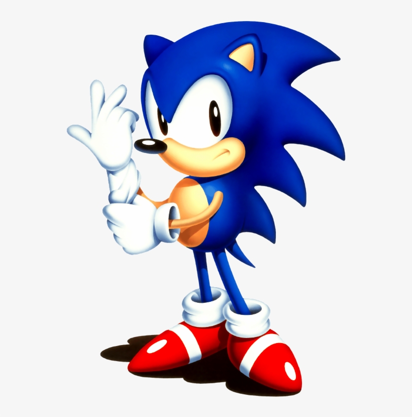172860 Classic Sonic - Sonic The Hedgehog Smug, transparent png #1491223
