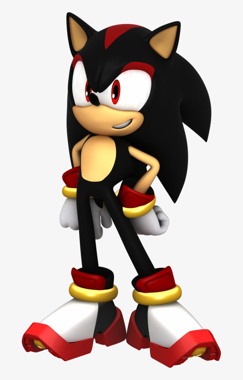 Sonic Shadow Render Run Png , Png Download - Sonic X Shadow, Transparent Png,  free png download