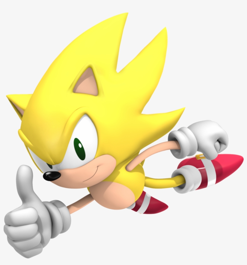 Classic Super Sonic - Super Classic Sonic - Free Transparent PNG Download -  PNGkey