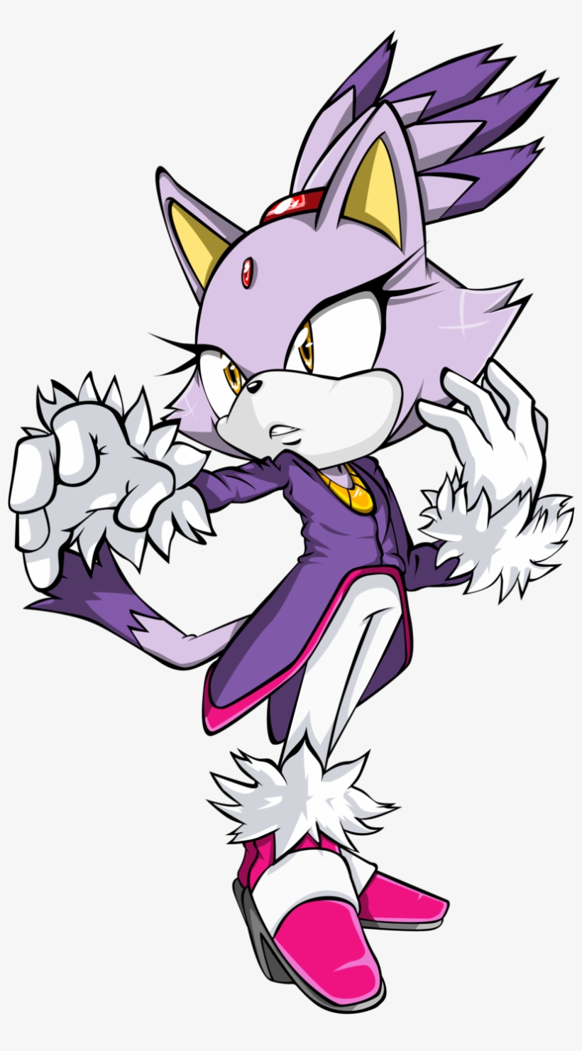 Cat Sonic The Hedgehog Sonic Forces Drawing Yuko Omori - Blaze The Cat Transparent, transparent png #1491353