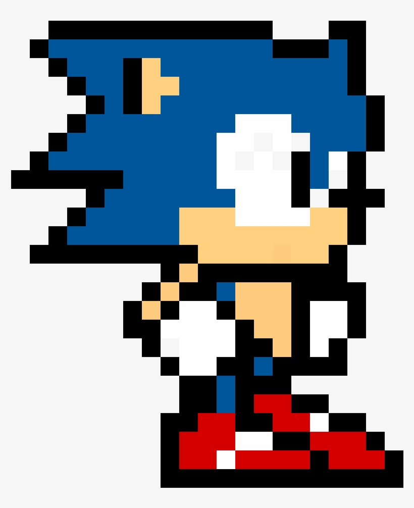 Classic Sonic - Sonic Pixel, transparent png #1491439