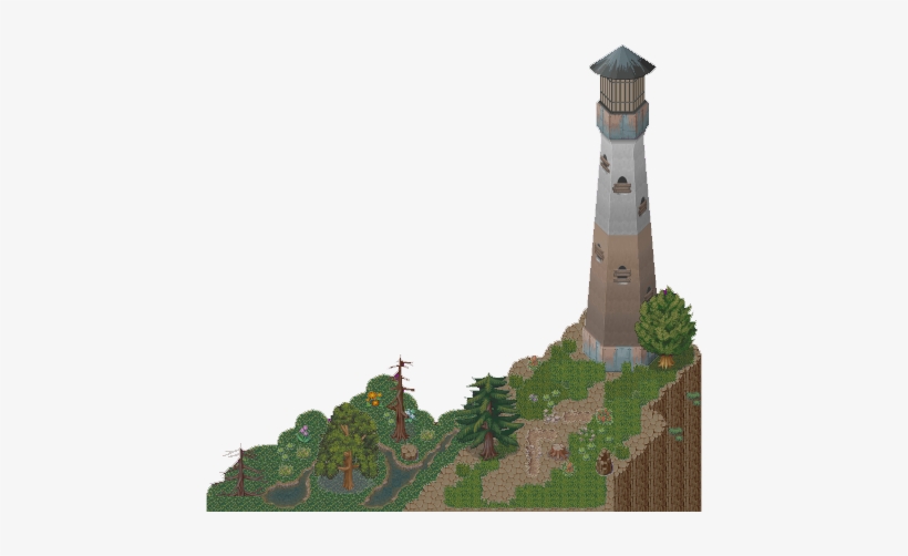 The Cliff-lighthouse Area - Lighthouse On A Cliff Png, transparent png #1491730