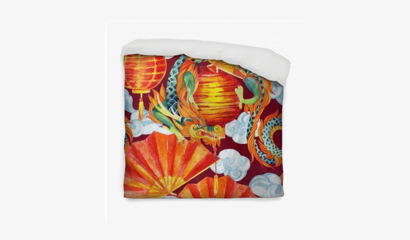 Chinese Dragon Watercolor Seamless Pattern - Arte Da Guerra - O Tratado Militar Mais Antigo Do Mundo, transparent png #1491980