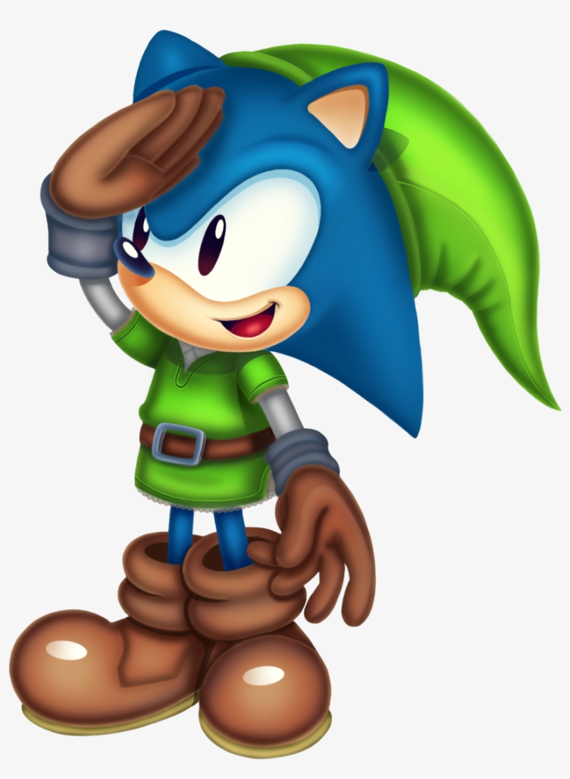 Clarissa On Twitter - Dressed Link Sonic, transparent png #1491983