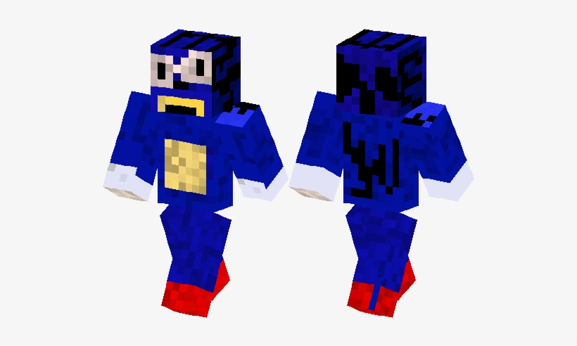 Skin#12 Sanic =b - Minecraft Pro Steve Skin, transparent png #1492113