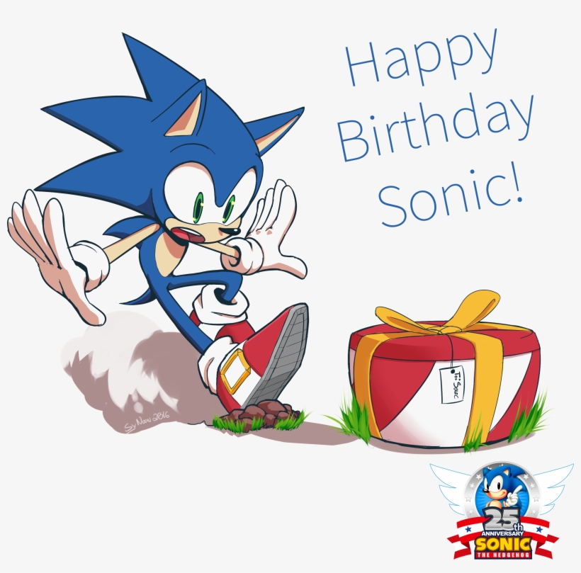 Happy Birthday Sonic - Sonic 25th Anniversary, transparent png #1492116