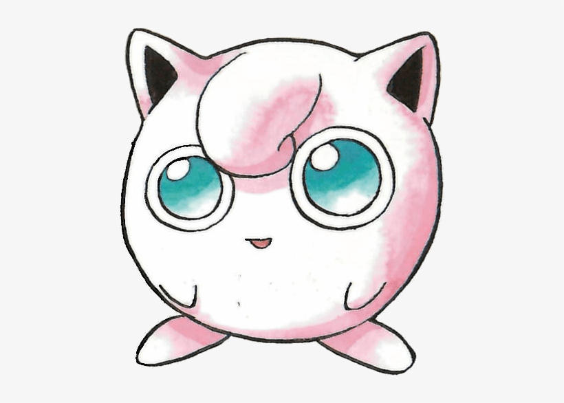 #jigglypuff From The Official Artwork Set For #pokemon - Pokemon Red Jigglypuff Png, transparent png #1492412