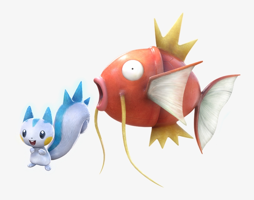 Pokken Pachirisu And Magikarp - Magikarp Png, transparent png #1492514