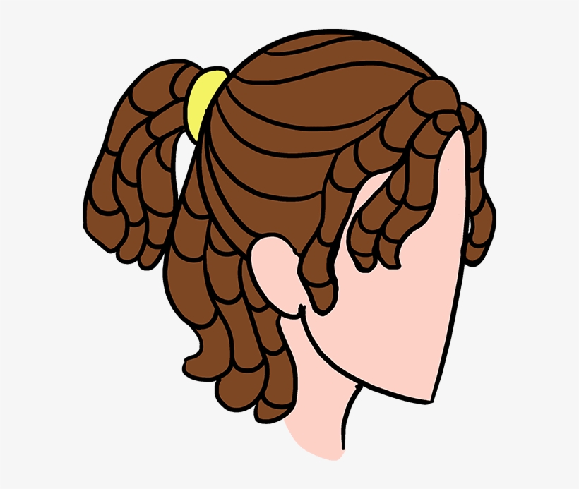 How To Draw Dreadlocks - Drawing, transparent png #1492680