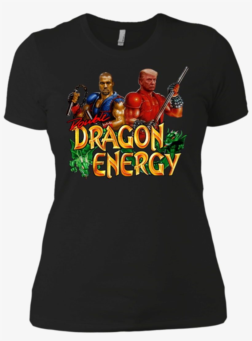 Kanye West & Donald Trump Double Dragon Energy Ladies' - Donald Trump Kanye West Dragon Energy, transparent png #1493186