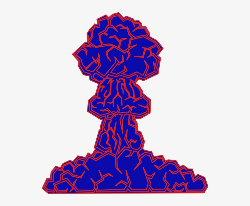Neon Mushroom Cloud Clip Art - Mushroom Cloud Clip Art, transparent png #1493205