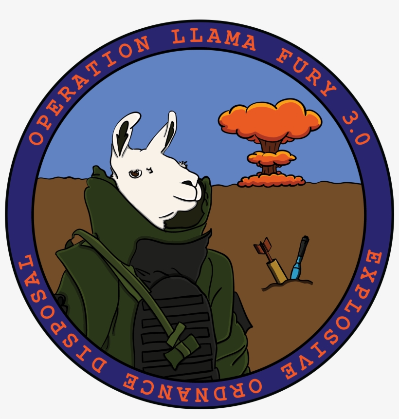 Patch And Coin Design Created For Operation Llama Fury - Operation Llama Fury, transparent png #1493472