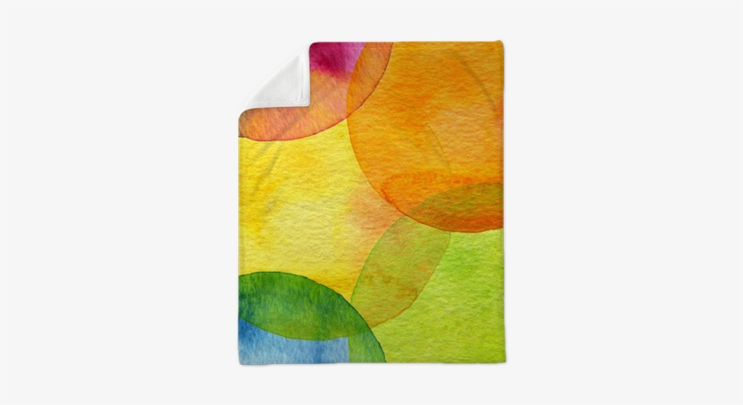 Abstract Watercolor Circle Painted Background Plush - Modern Art, transparent png #1493489