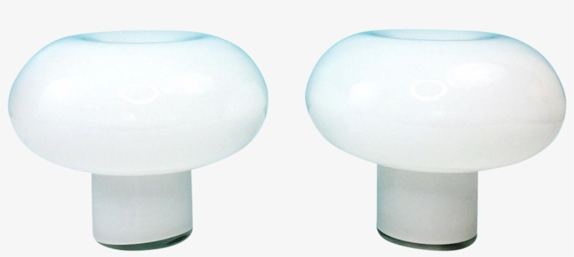 Danish Modern Glass Mushroom Cloud Lamps - Chair, transparent png #1493610