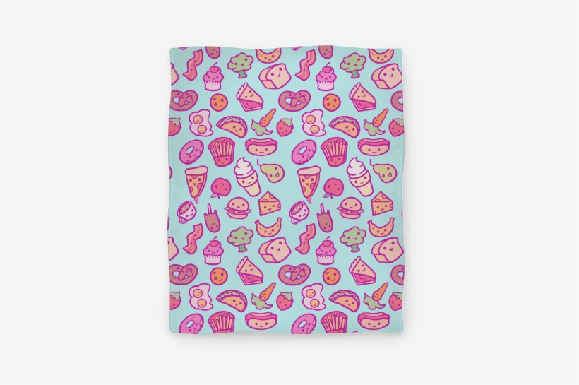 Cute Foods Blanket Blanket - Cute Foods Tote Bag: Funny Tote Bag G Bags, Kawaii,, transparent png #1493667