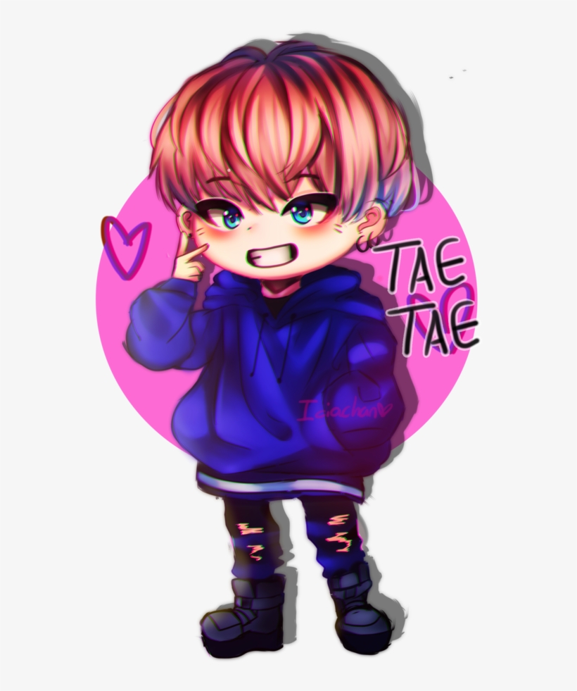 Bts Taehyung Chibi - Chibi Anime Bts V, transparent png #1493875