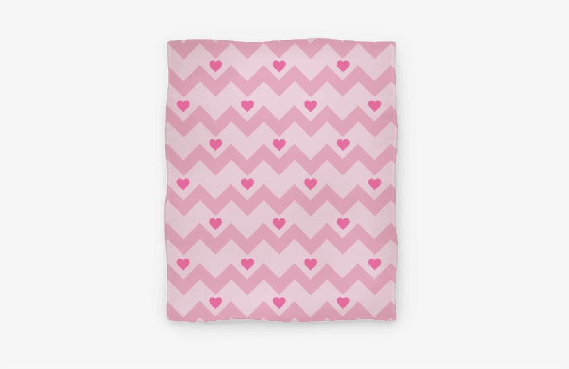 Chevron Heart Blanket Blanket - Construction Paper, transparent png #1494300
