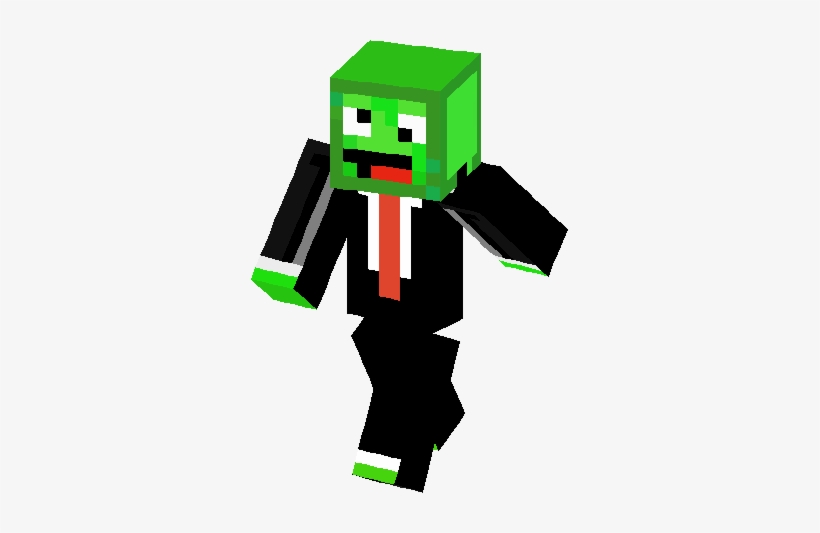 Big Green Derp Skin - Minecraft Derp Face, transparent png #1494322