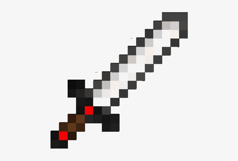 Minecraft Iron Sword Png Clip Art Transparent Stock - Minecraft Iron Sword Png, transparent png #1494354