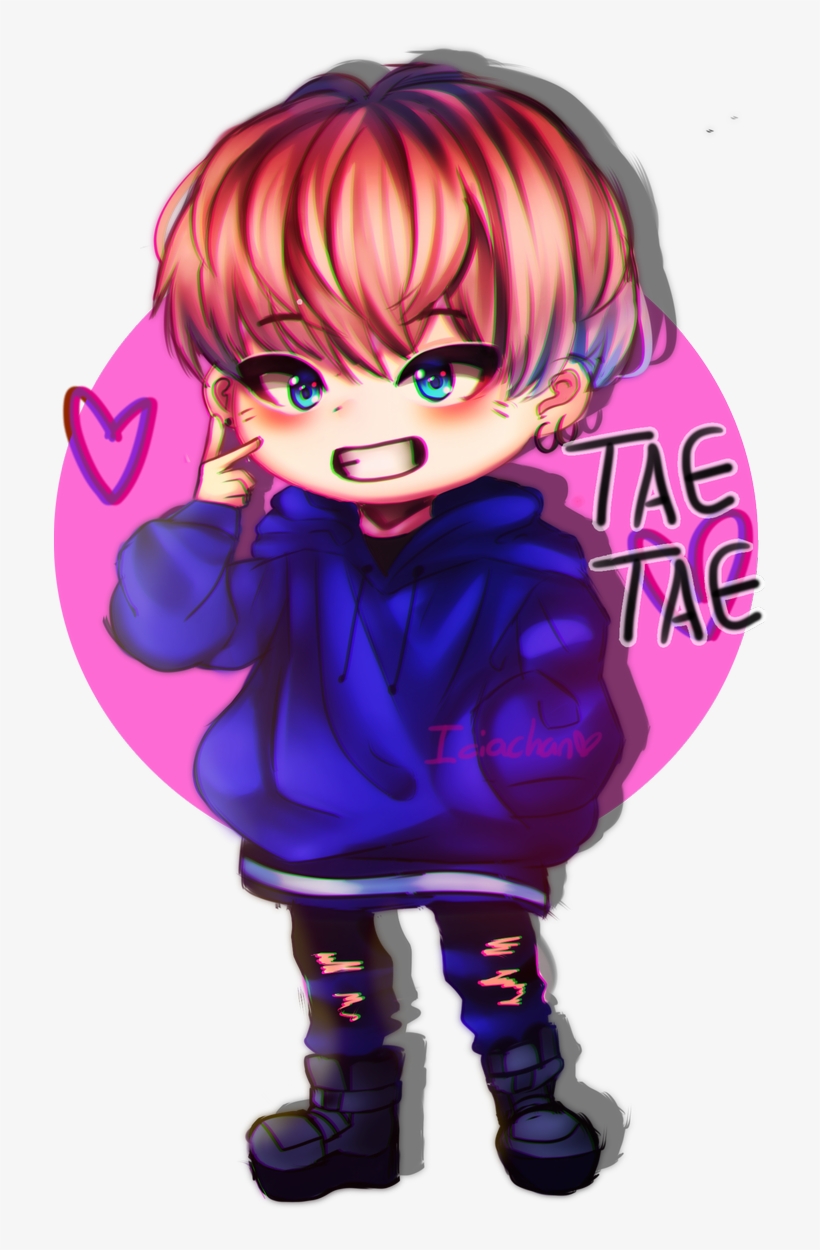 I On Twitter - Chibi Anime Bts V, transparent png #1494375