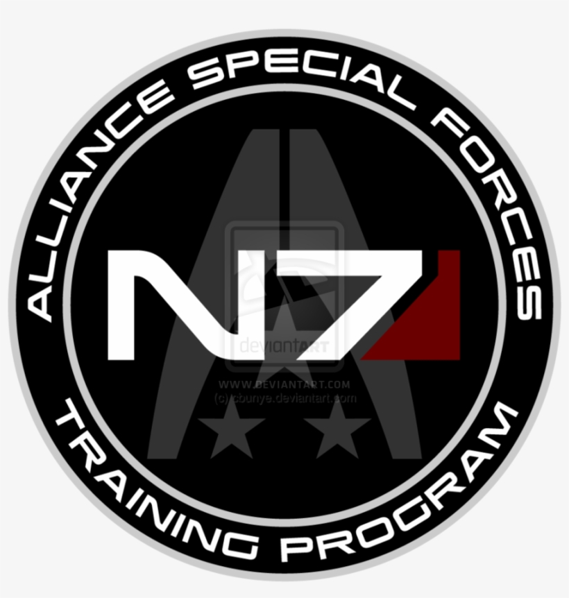 Mass Effect N7 Training Program Custom Logo By ~cbunye - N7 Alliance Special Forces, transparent png #1494417