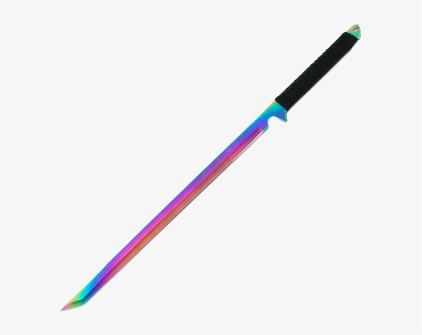 Rainbow Sword By Bnka On Deviantart Svg Free Stock - Rainbow Sword Png, transparent png #1494492