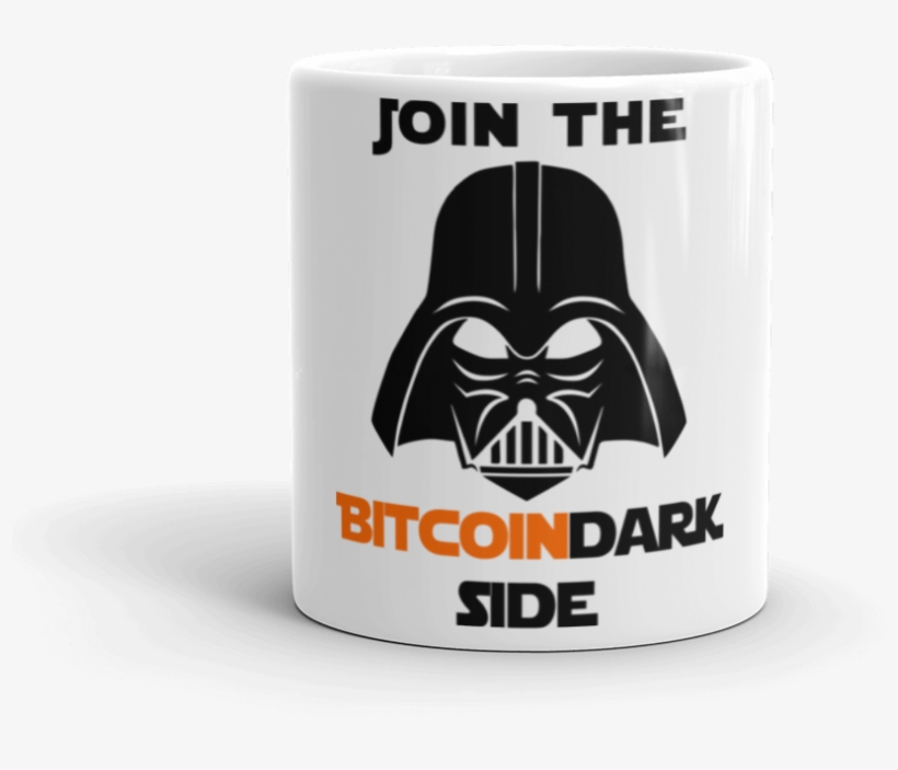 Join The Bitcoin Dark Side Tea Cup Coffee Mug - Funny Mug - Come To The Dark Side. We Have Cookies, transparent png #1494744