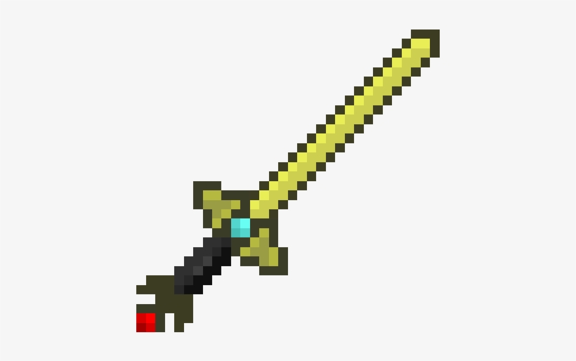 Gold Sword - Minecraft Iron Sword, transparent png #1494814