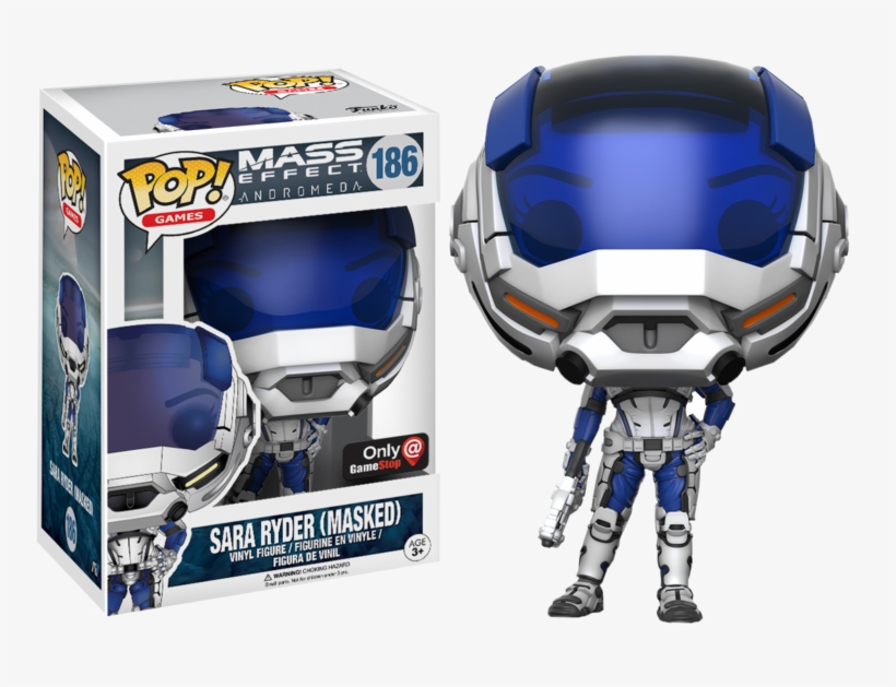 Sara Ryder Masked Pop Vinyl Figure - Mass Effect Andromeda Pop Vinyl, transparent png #1495028