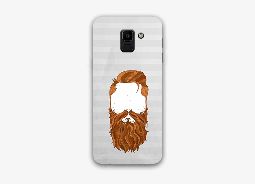 Beard Face Samsung J6 Mobile Case - Trust Me I Have A Beard Oval Ornament, transparent png #1495075