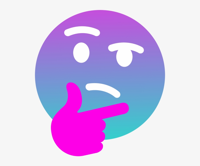 Asthethink Discord Emoji - Thinking Meme, transparent png #1495419