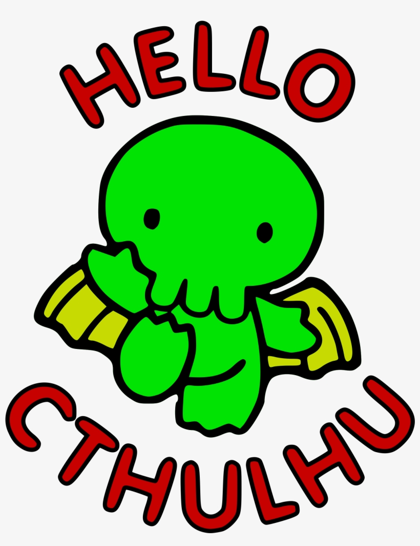 This Free Icons Png Design Of Hello Cthulhu, transparent png #1495632