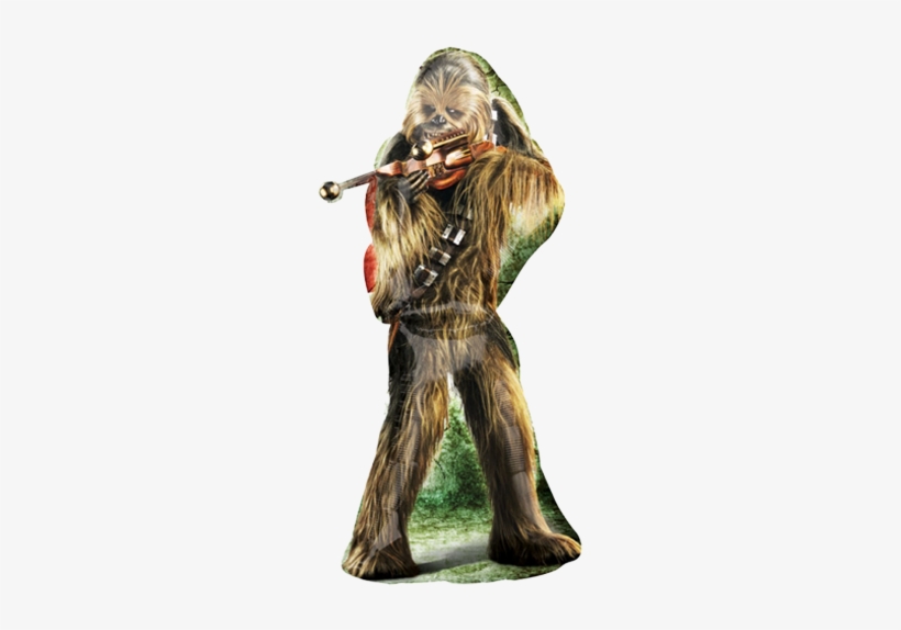 38" Star Wars Chewbacca Supershape Foil Balloon - Chewbacca Balloon, transparent png #1495856