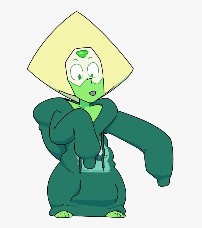 Green Plant Cartoon Leaf Vertebrate Fictional Character - Peridot Steven Universe Kawaii, transparent png #1496178