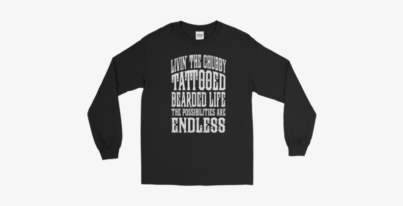 Livin' The Chubby Tattooed Bearded Life The Possibilities - You Can't Think And Hit, transparent png #1496290