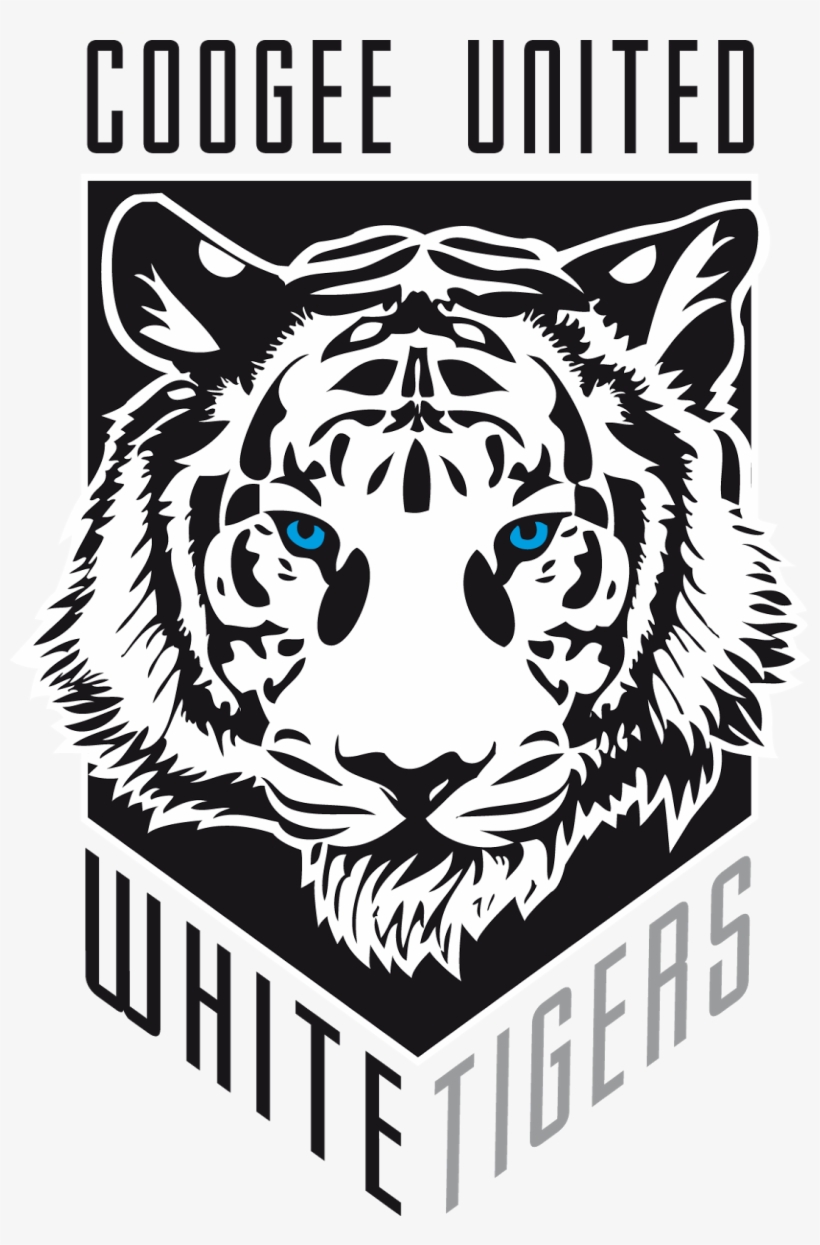 White Tiger Football Logo - Tiger Head Stencil, transparent png #1496339