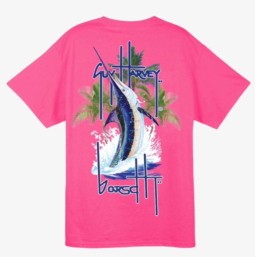 Image Of Guy Harvey Pocket Tee - Guy Harvey Save Our Seas Poster - Marlin, transparent png #1496768