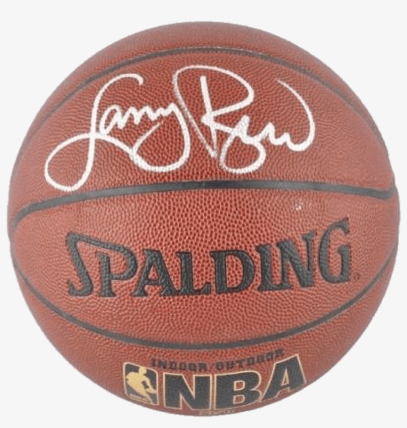 Larry Bird Boston Celtics Nba Authentic Autographed - Larry Bird Autographed Basketball - I/o, transparent png #1497045