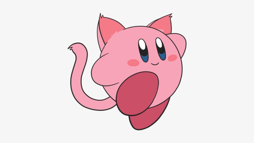 Blue Eyes Cat And Cat Ears Image Kirby With Cat Ears Free